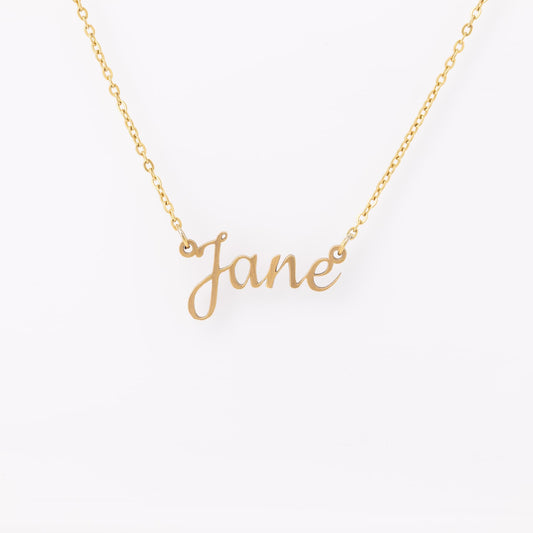 Customized Name Necklace - Gold Or Silver Over Stainless Steel