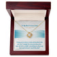 To My Most Precious Catch Necklace - 14K White Gold Over Stainless Steel