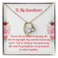 To My Sweetheart - You Are My Sunshine Necklace - 14K White Gold Over Stainless Steel